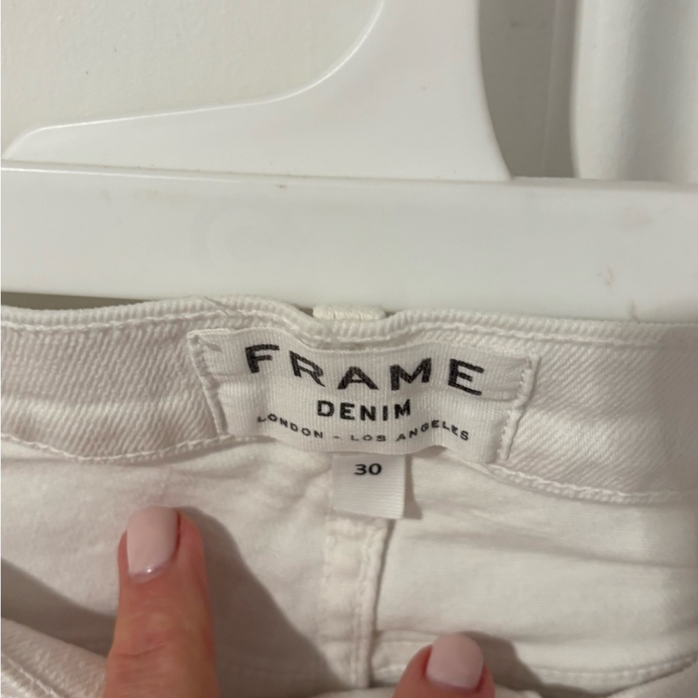 Frame Denim Flare White Jeans - Picture 2 of 2